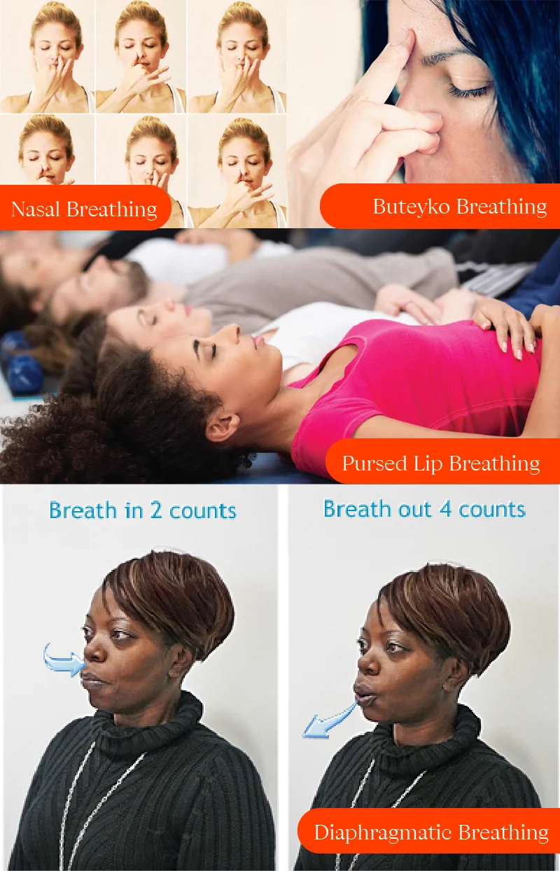 The Breathing Class by Dr. Belisa Vranich - A 2016 study comparing the  effectiveness of diaphragmatic breathing and pursed-lip expiration  exercises in improving the forced expiratory flow rate and chest expansion  in