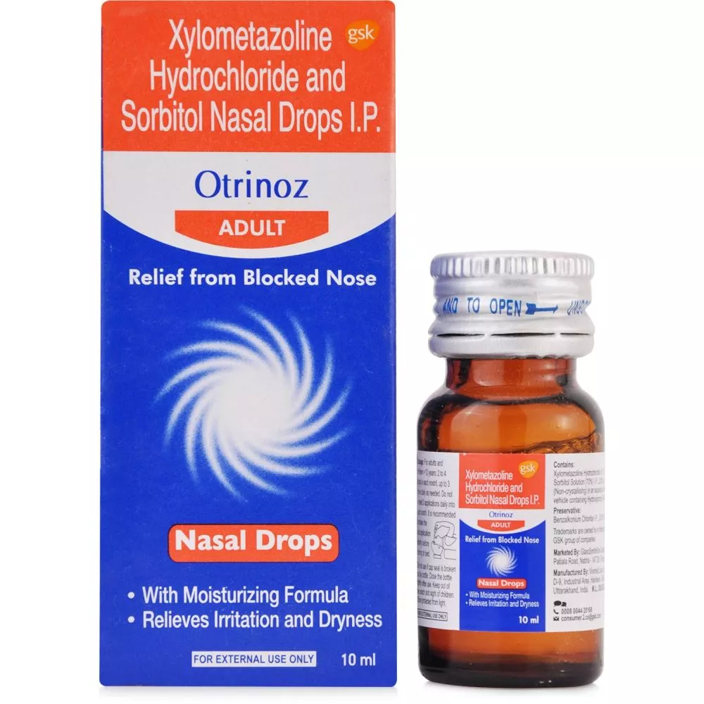 Otrinoz Adult Nasal Drops (10ml) Buy on Healthmug