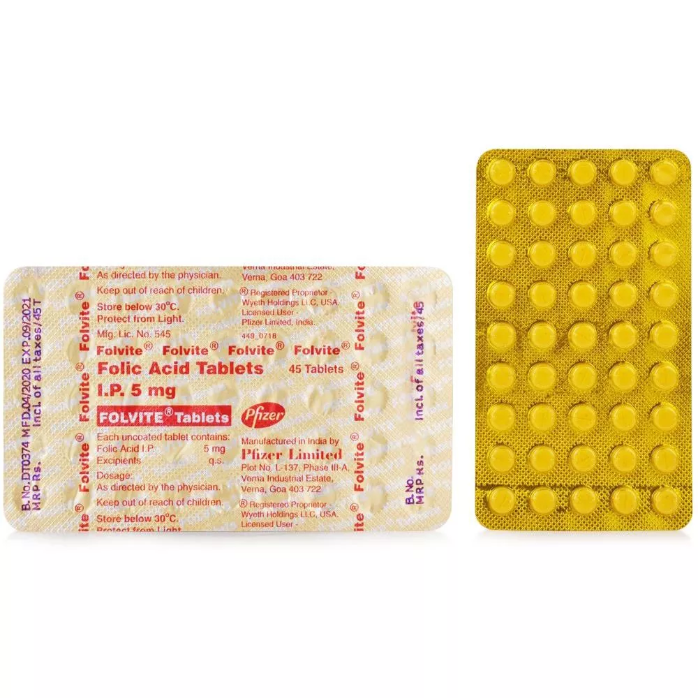 Folvite Tablet (5mg) (45tab) | Buy on Healthmug