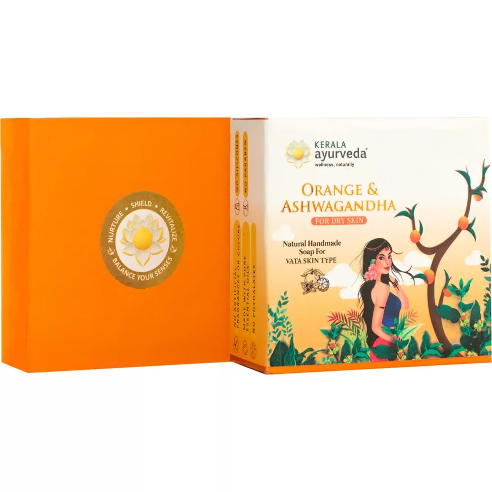 Buy Kerala Ayurveda Orange & Ashwagandha Soap Online 10 Off