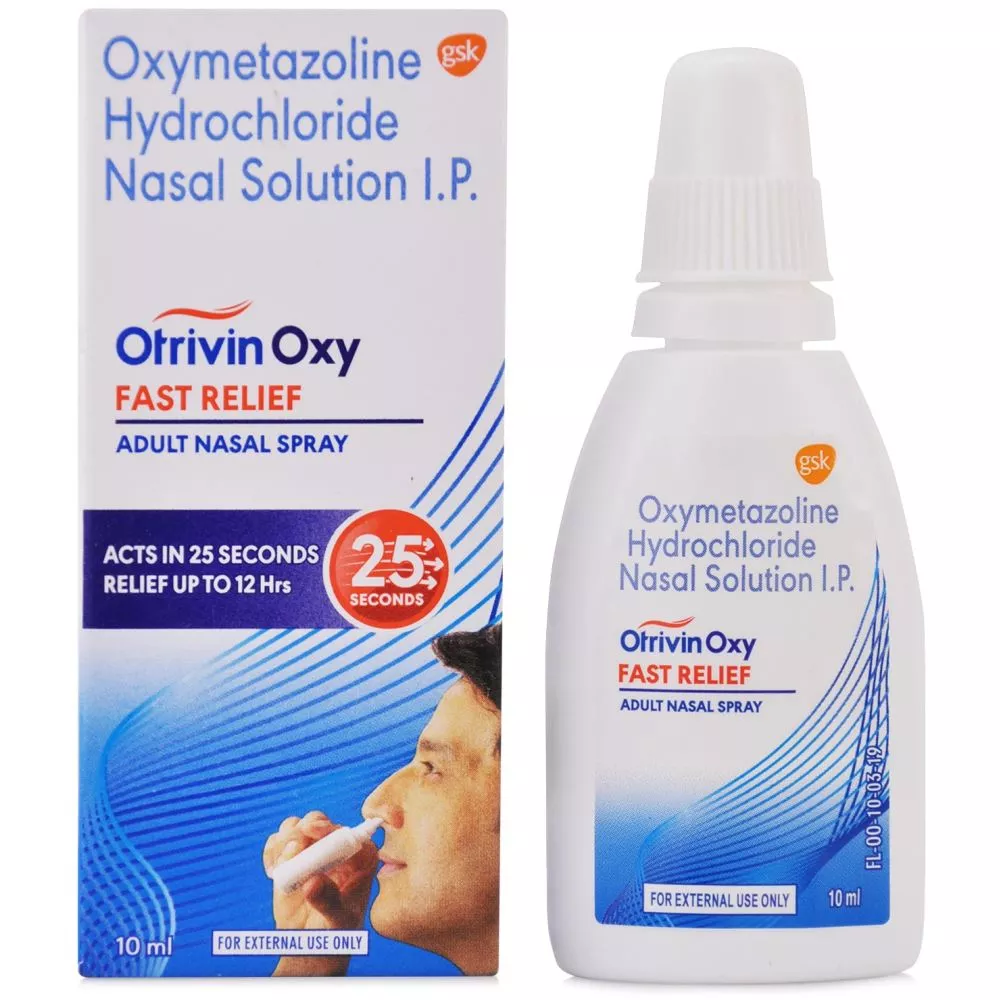Otrivin Oxy Fast Relief Adult Nasal Spray (10ml) | Buy on Healthmug