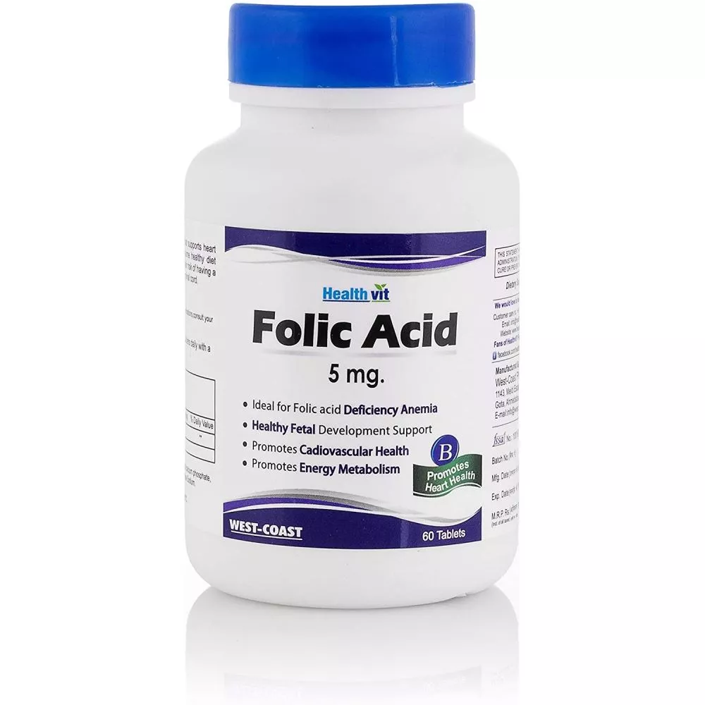 Healthvit Folic Acid 5mg Tablet 60tab Buy On Healthmug
