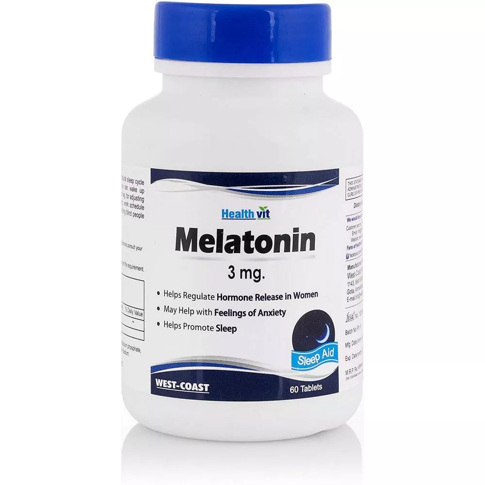 Buy Healthvit Melatonin 3Mg Tablet Online - 35% Off! | Healthmug.com