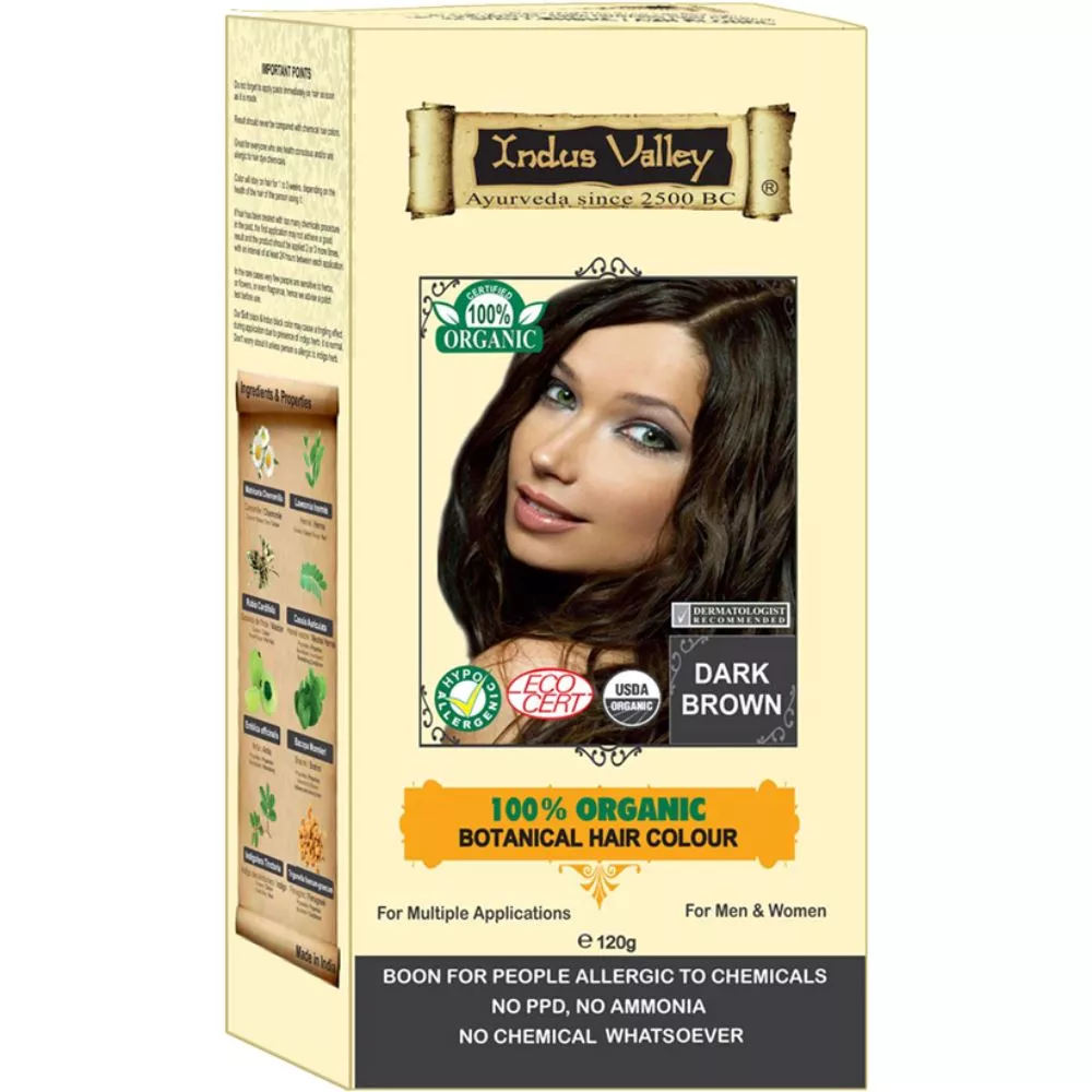 Buy Indus valley Botanical Dark Brown Hair Color Online - 10% Off! |  