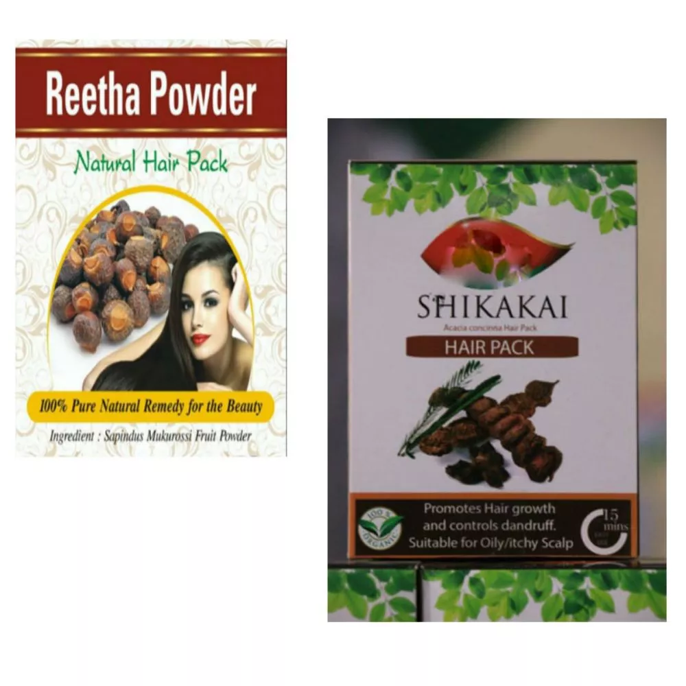 BioOrganic Amla Reetha  Shikakai Powder Combo Pack 300g  Indus Valley