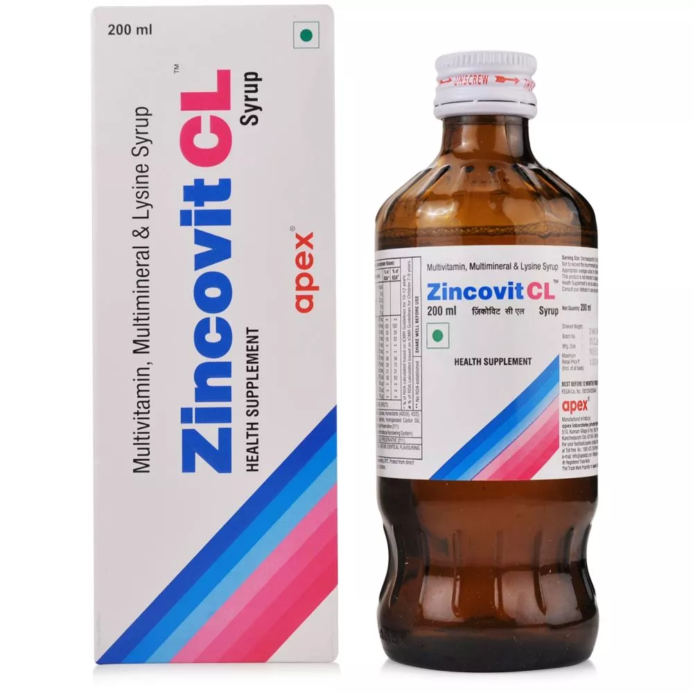 Zincovit CL Syrup (200ml) Buy on Healthmug