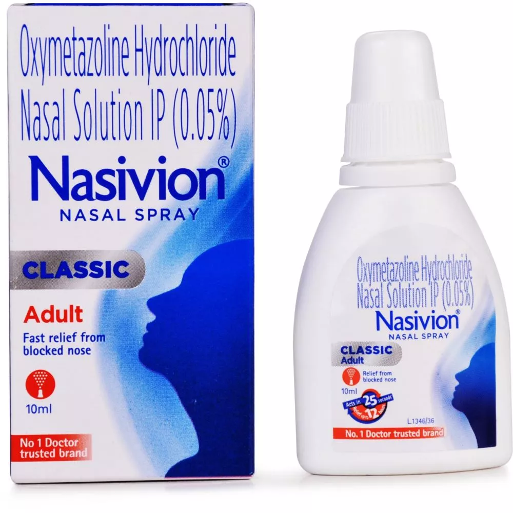 Nasivion Classic Adult Nasal Spray (10ml) Buy on Healthmug