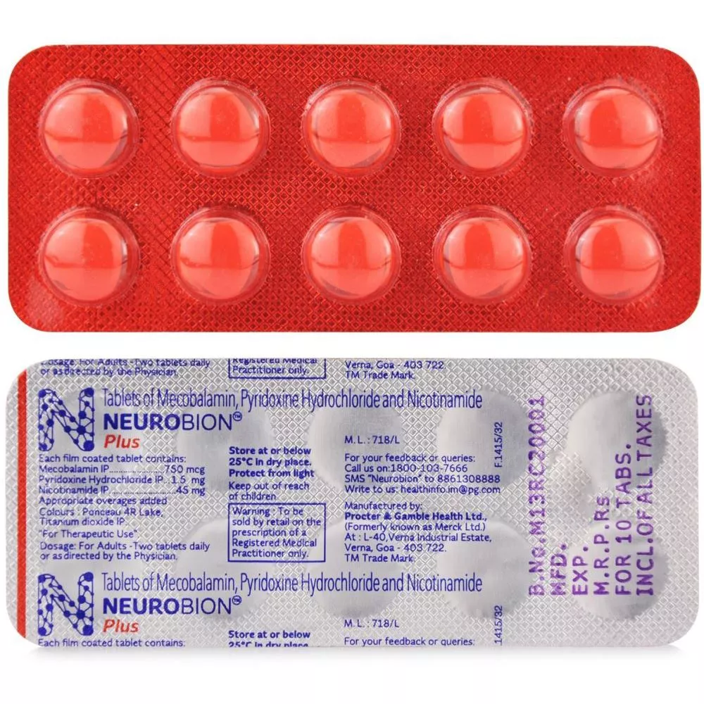 Neurobion Plus Tablet (10tab) Buy on Healthmug Neurobion Plus Tablet (10tab) Buy on Healthmug