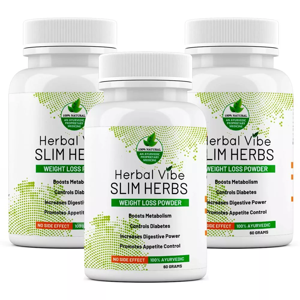 Herbal Vibe Weight Loss Slim Herbs Powder (60g, Pack of 3) Buy on