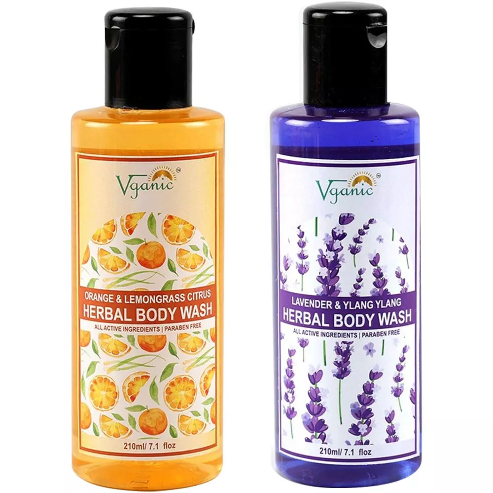Buy Vganic Lavender Ylang Ylang Body Wash + Orange & Lemongrass Citrus
