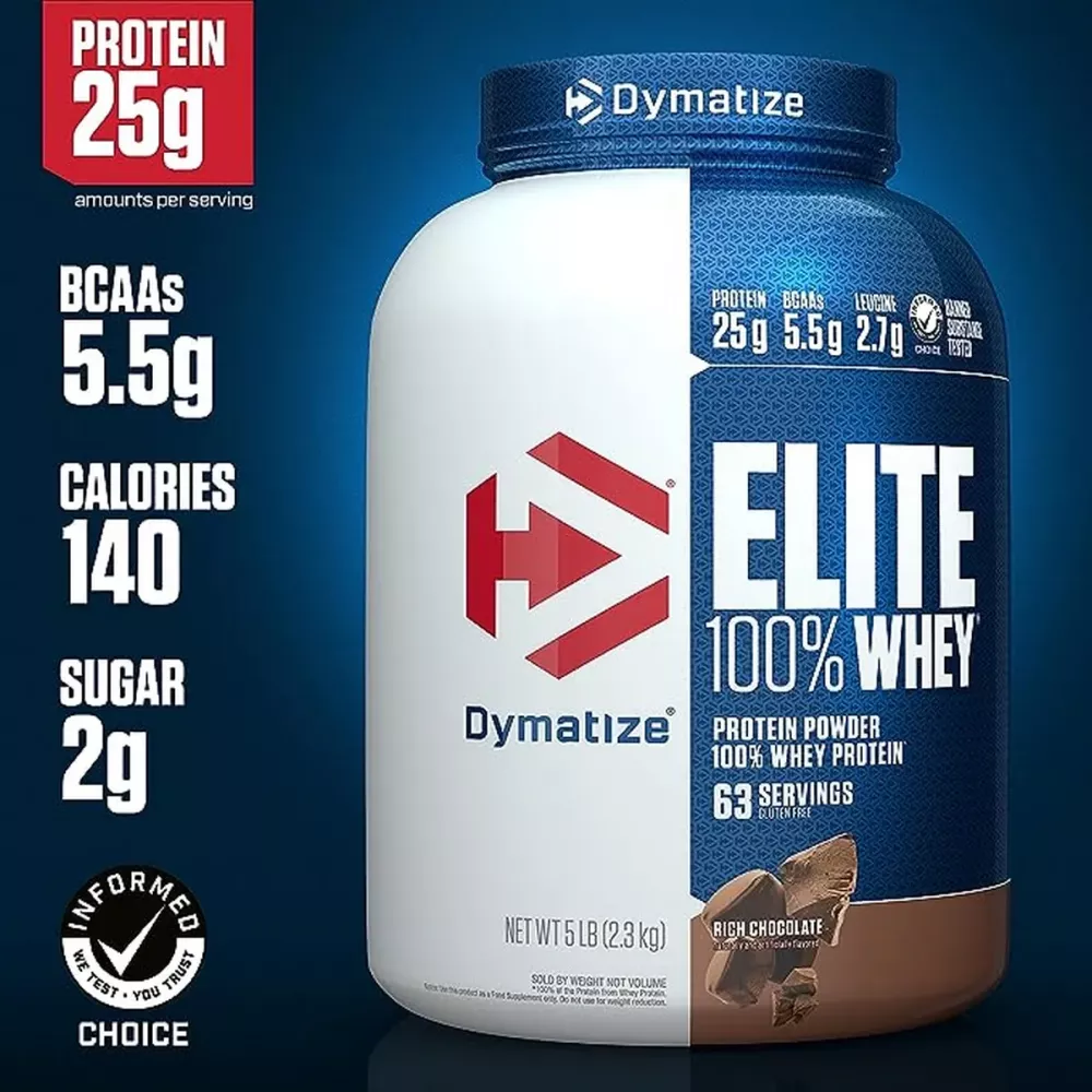 Dymatize Elite 100% Whey Protein Rich Chocolate (5lb)