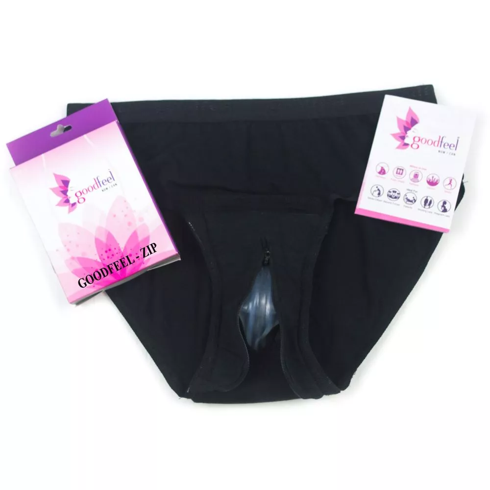Buy Goodfeel Now I Can Standing Urinate Panty With Zip For Women Black  Online - 10% Off!