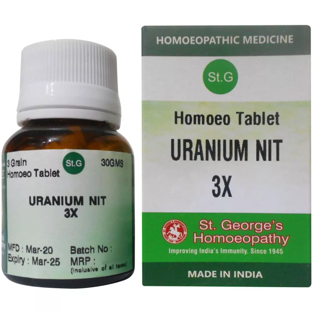 Buy St. George Uranium Nitricum Trituration Tablets Online - 10% Off