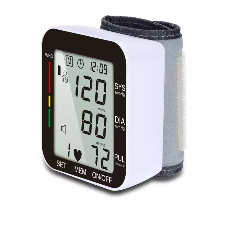 Portable Wrist Blood Pressure Monitor Voice Automatic Digital