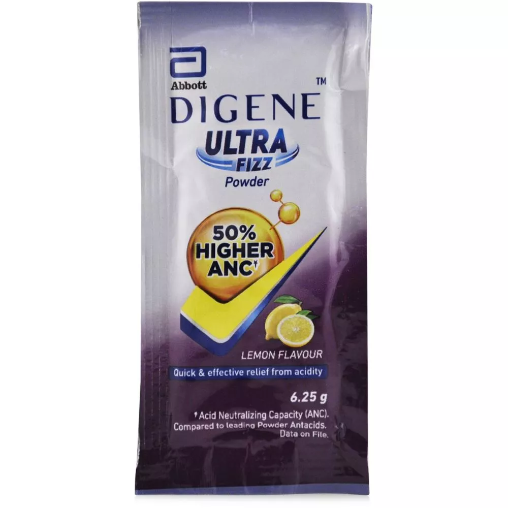 Digene Ultra Fizz Powder Lemon (6.25g) Buy on Healthmug