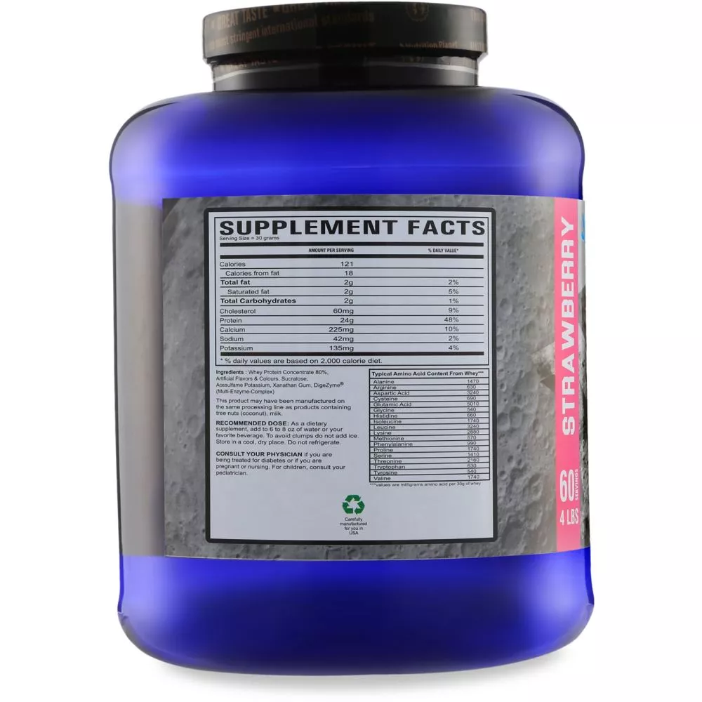 Nutrition Planet Davisco Whey Protein With Added Digezyme Strawberry (4lb)