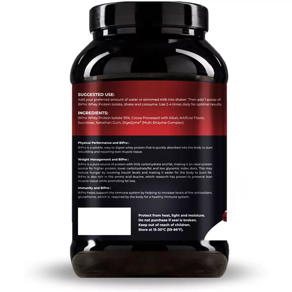 Nutrition Planet Bipro Whey Protein Isolate With Added Digezyme Chocolate (2lb)
