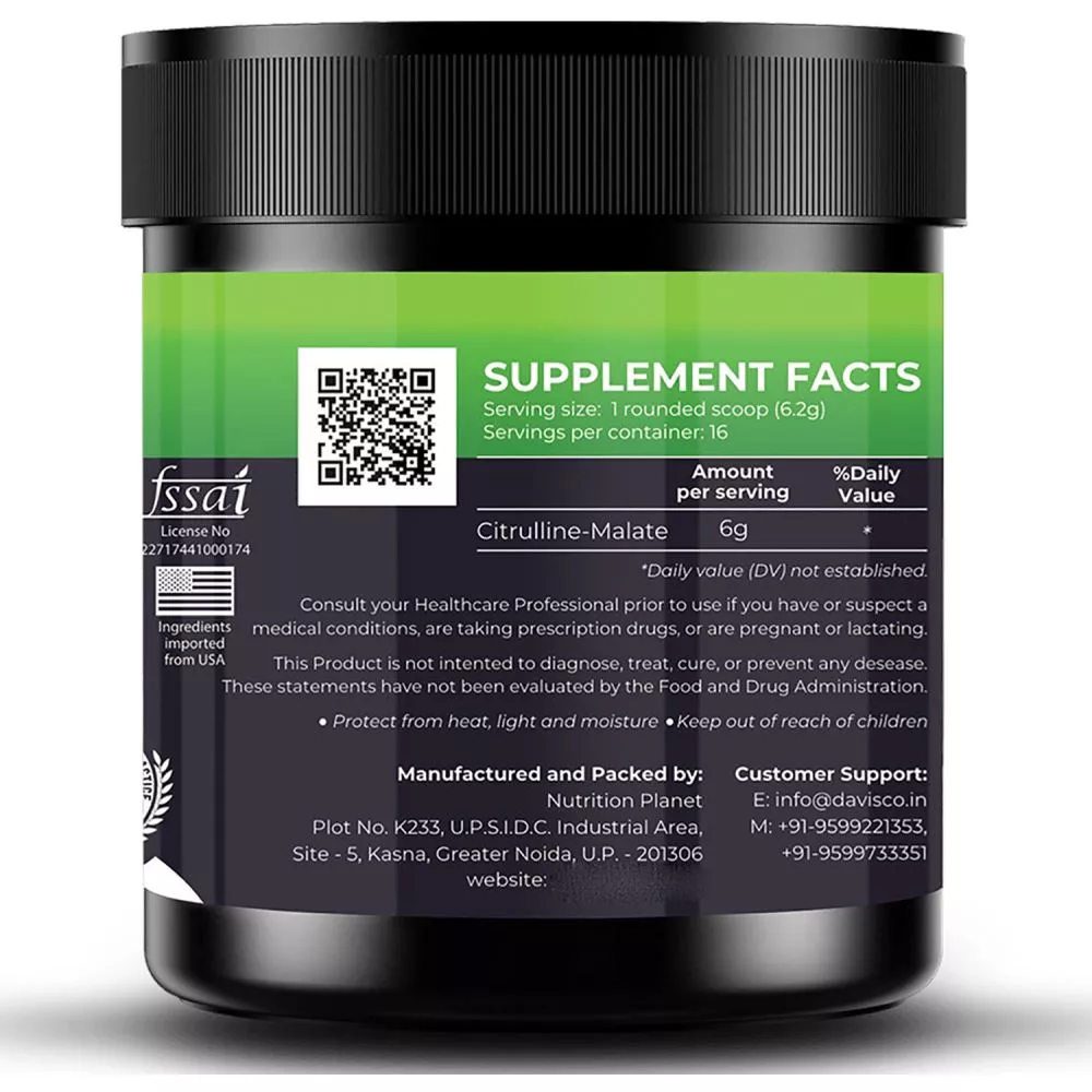 Nutrition Planet Citrulline Malate Green Apple (100g)