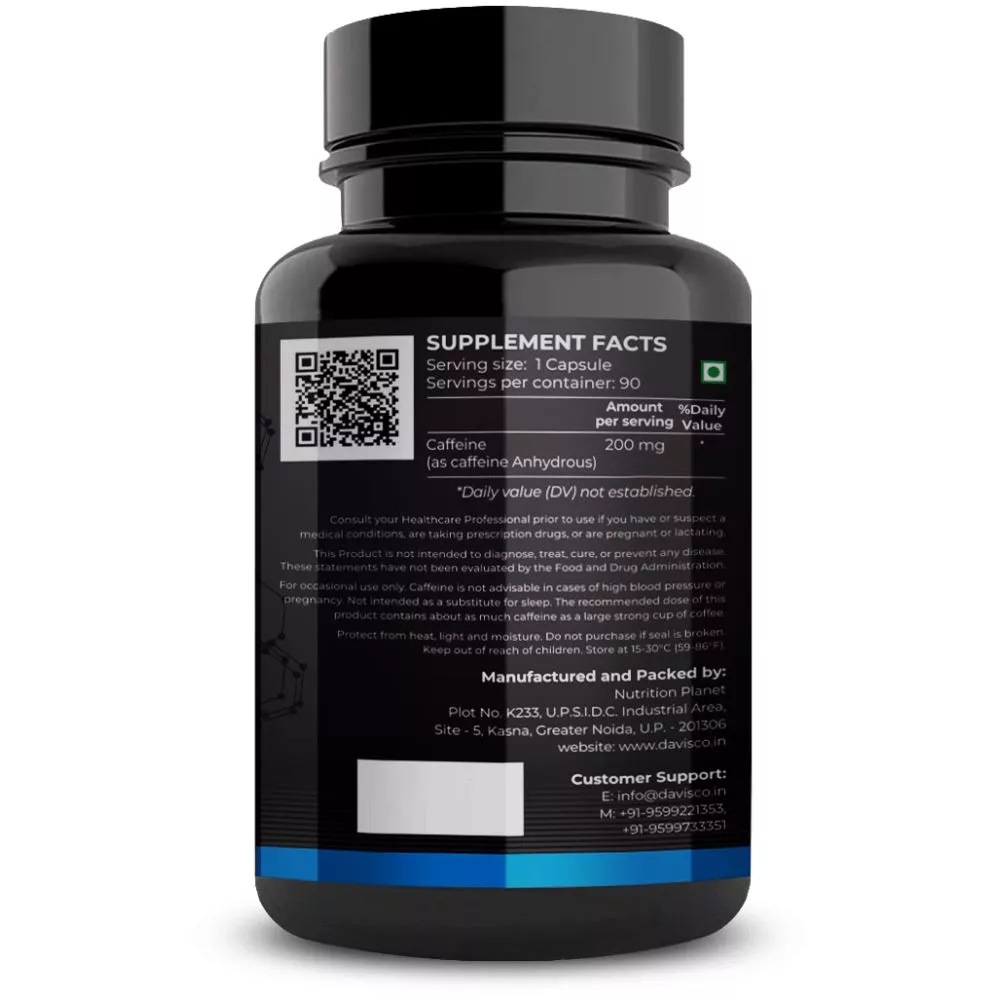 Nutrition Planet Caffeine Capsules Unflavored (90cap)