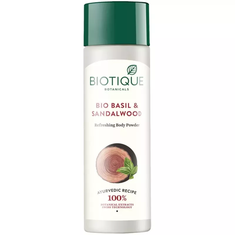 Buy Biotique Bio Basil Sandalwood Refreshing Body Powder