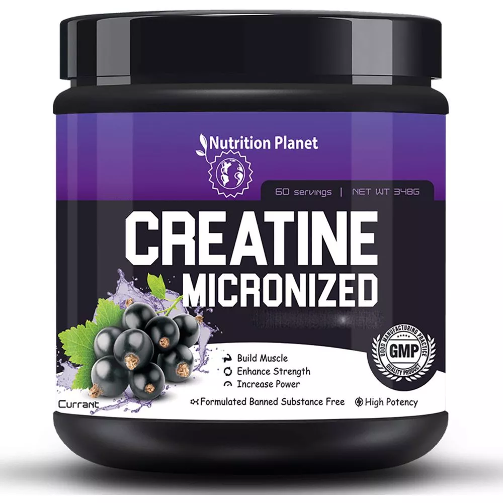 Nutrition Planet Micronized Creatine Monohydrate Black Current (348g)