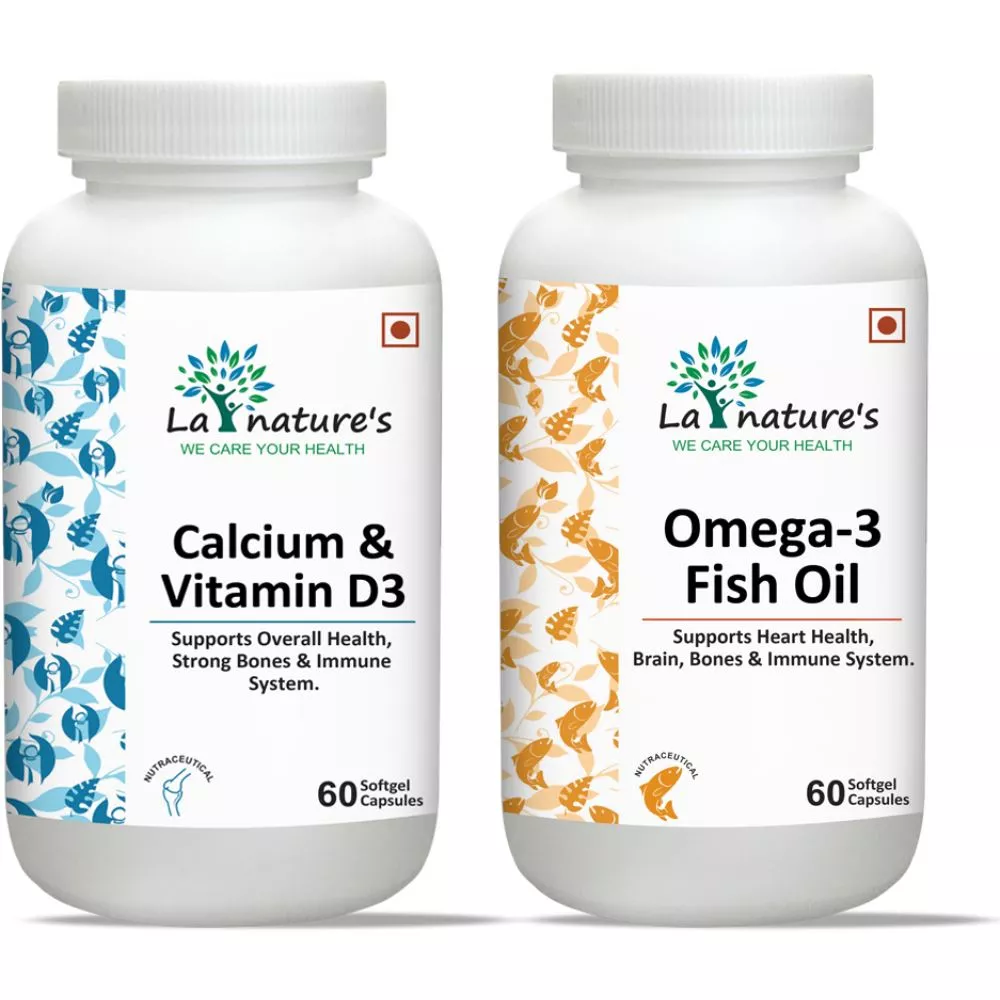 La Natures Omega 3 Fish Oil + Calcium & Vitamin D3 (1Pack) Buy on