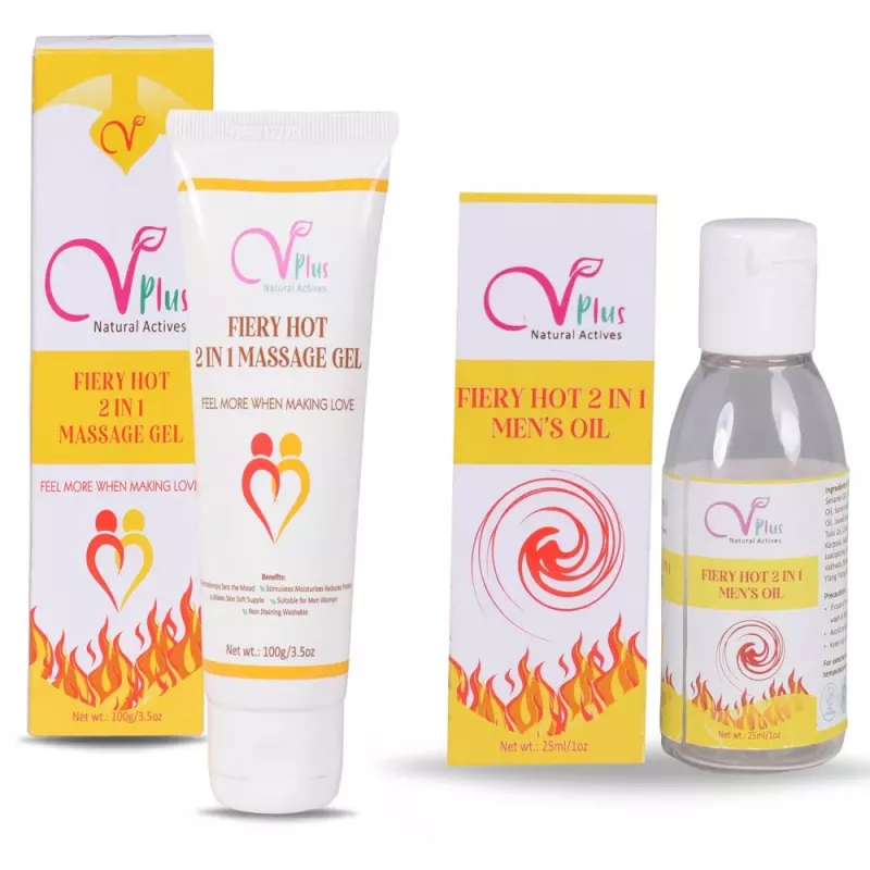 Buy Vigini Plus Fiery Hot Massage Gel & Mens Oil In 1 Combo Sexual Supplements - 48% Off! | Healthmug.com