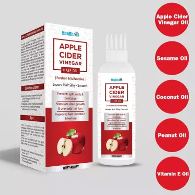 Buy Healthvit Apple Cider Vinegar Hair Oil Online - 10% Off! 