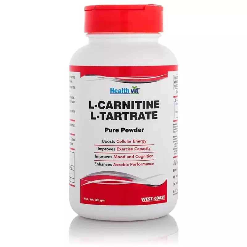 Buy Healthvit L-Carnitine L-Tartrate Pure Powder Aminos - 10% Off! |  Healthmug