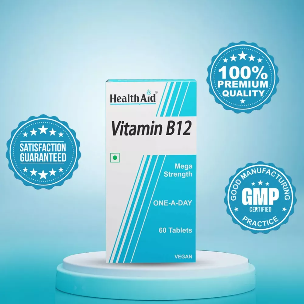 HealthAid Vitamin B12 1000Mcg Mega Strength Tablets (60tab)