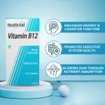 HealthAid Vitamin B12 1000Mcg Mega Strength Tablets (60tab)