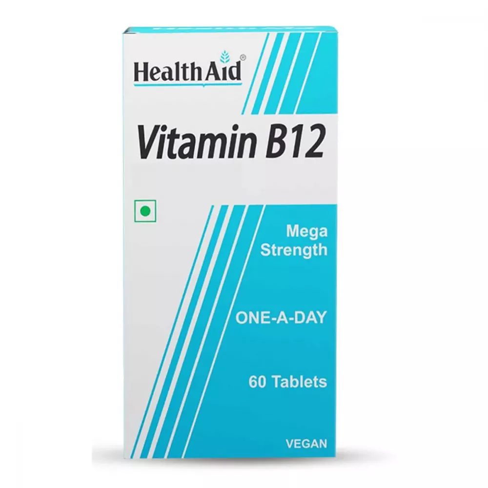 HealthAid Vitamin B12 1000Mcg Mega Strength Tablets (60tab)