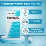 HealthAid Vitamin B12 1000Mcg Mega Strength Tablets (60tab)