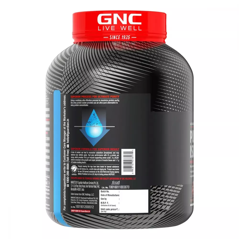 GNC Amp Pure Isolate Protein Chocolate Frosting (4.4lb)