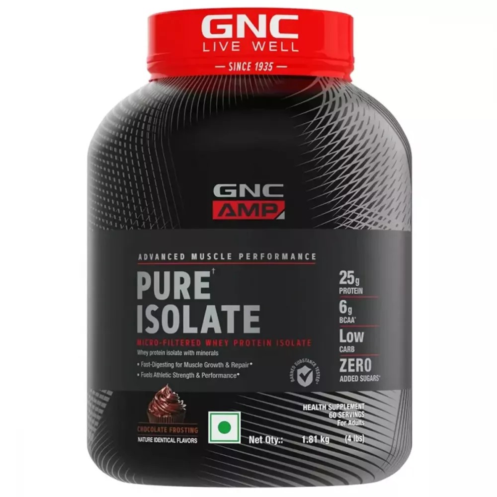 GNC Amp Pure Isolate Protein Chocolate Frosting (4.4lb)
