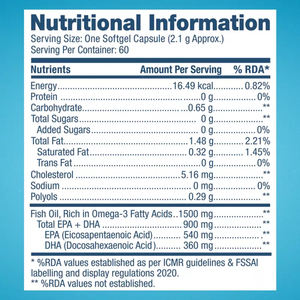 GNC Fish Oil (60Softgel)