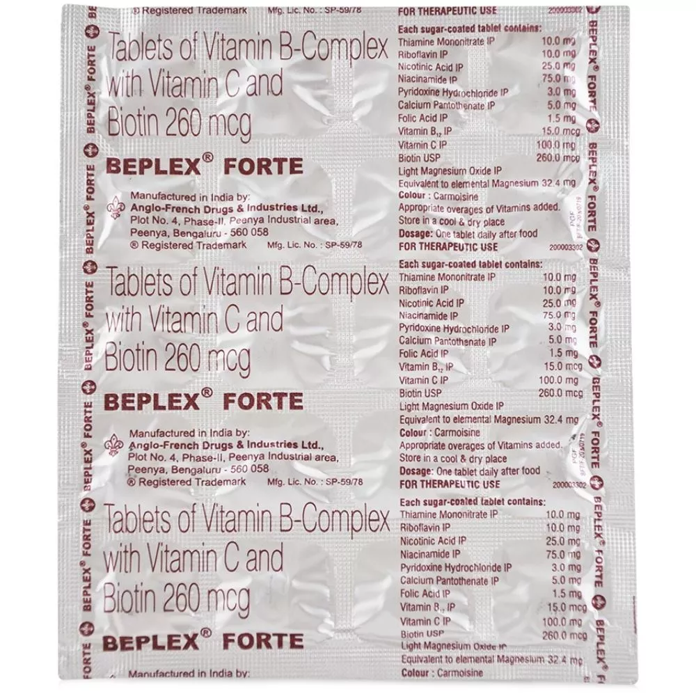 Beplex Forte Tablet (20tab) Buy on Healthmug