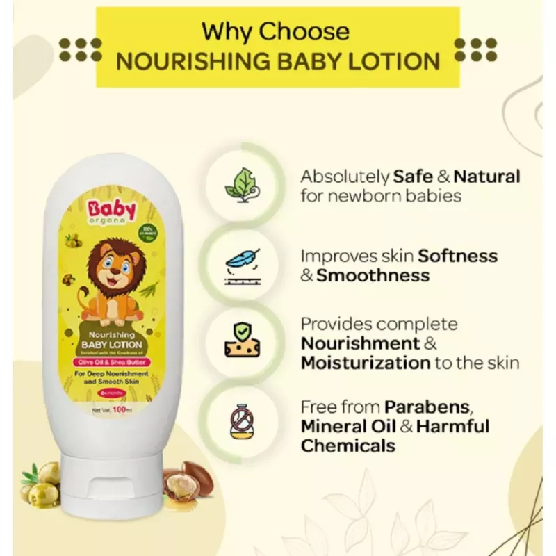 BabyOrgano Nourishing Baby Lotion (100ml) Buy on Healthmug