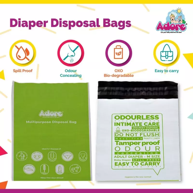 Sirona Sanitary and Diapers Disposal Bags - Sanitary Bag