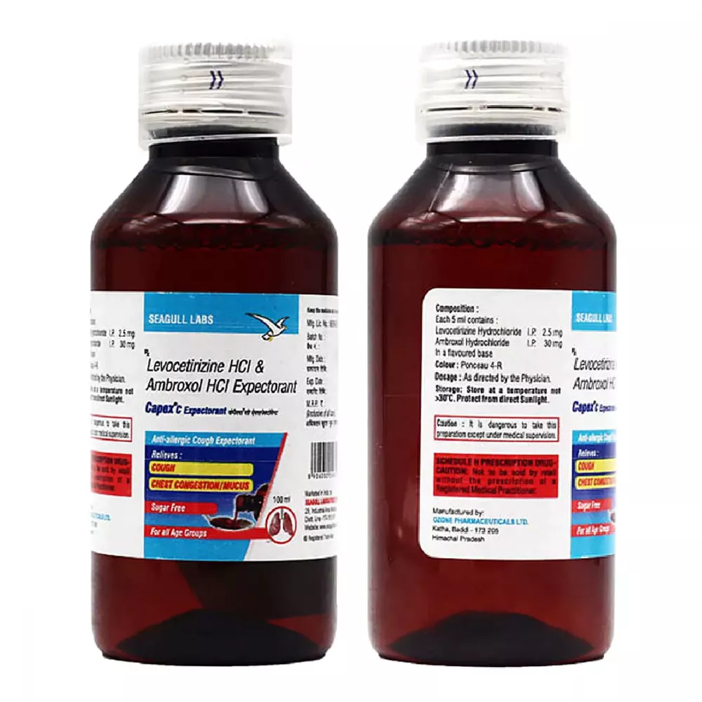 Capex C Expectorant Sugar Free (2.5mg/30mg) (100ml) Buy on Healthmug