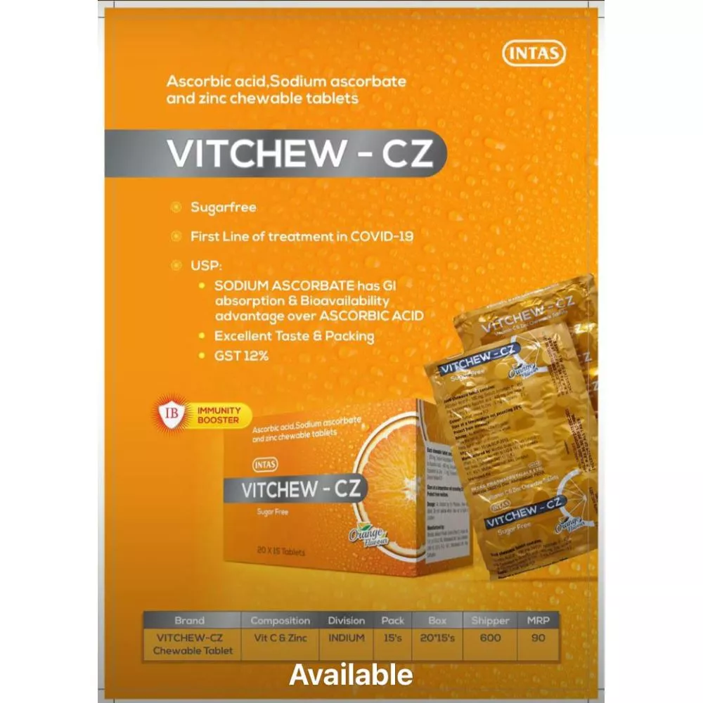 Vitchew CZ Tablet (15tab, Pack of 3) | Buy on Healthmug