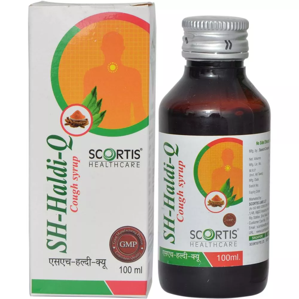 Buy Scortis SH Haldi Q Cough Syrup Medicines 10 Off!