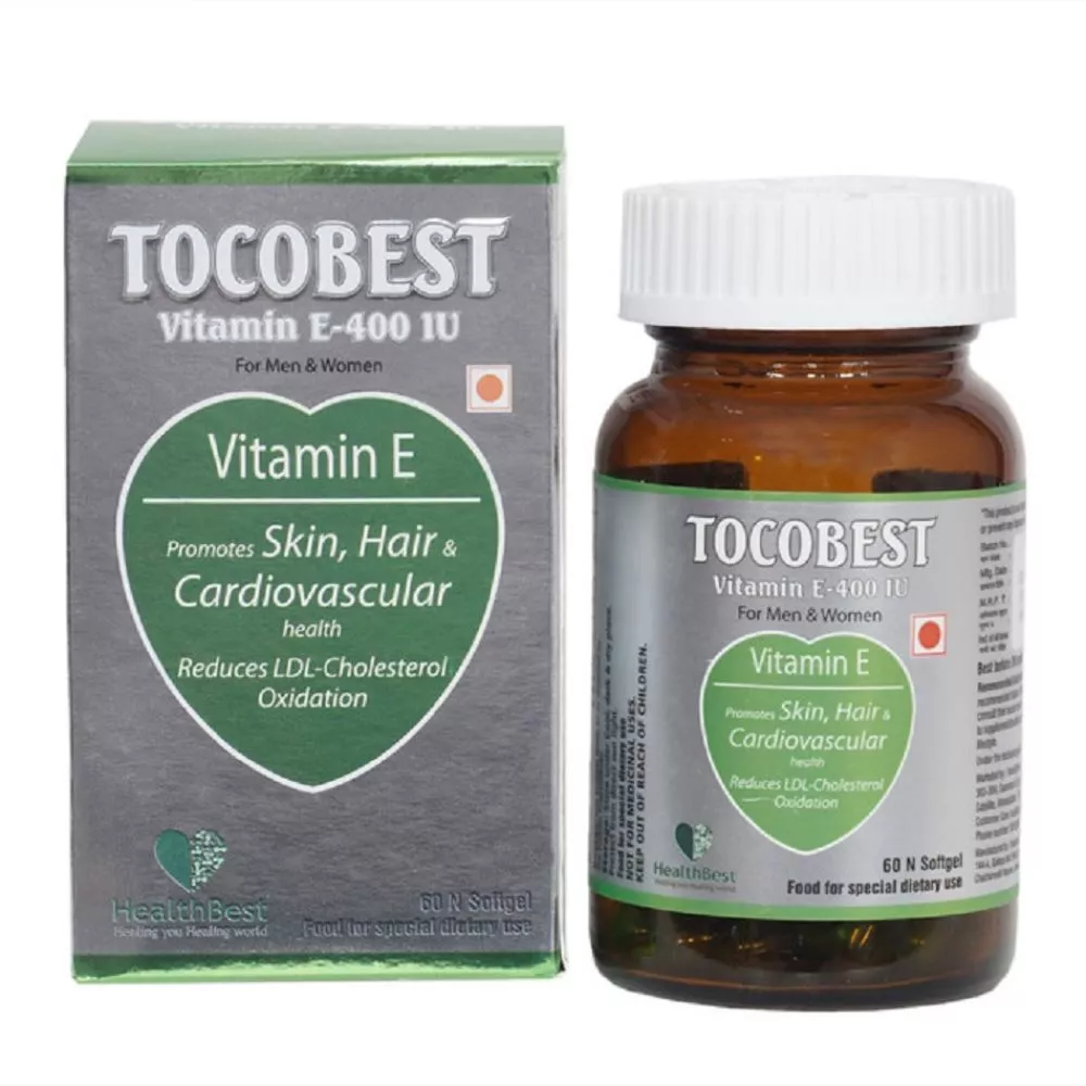 Buy Healthbest Tocobest Vitamin E 400 Iu Softgel Capsules Online 45 Off Healthmug Com