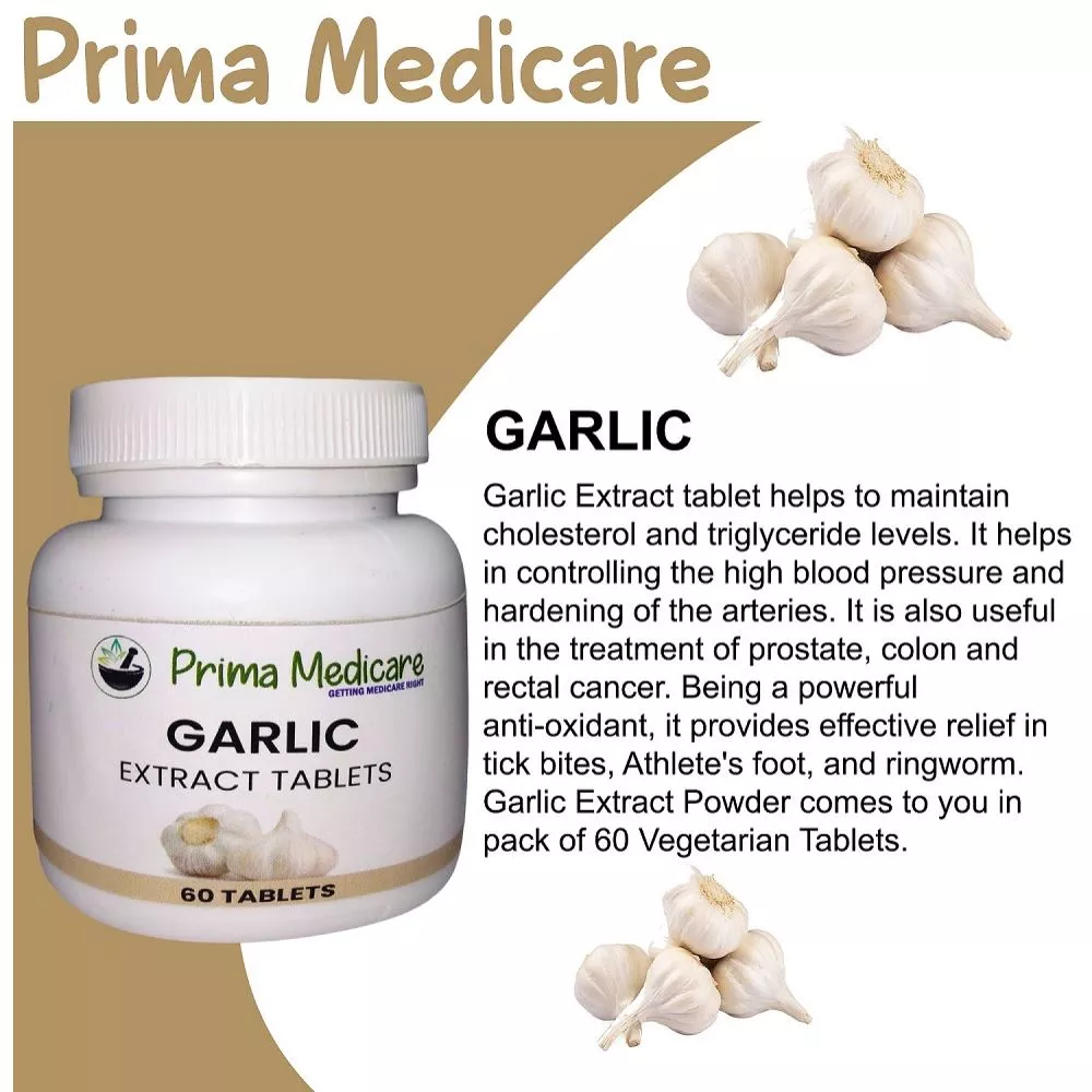 Prima Medicare Garlic Extract Tablets (60tab) Buy on Healthmug