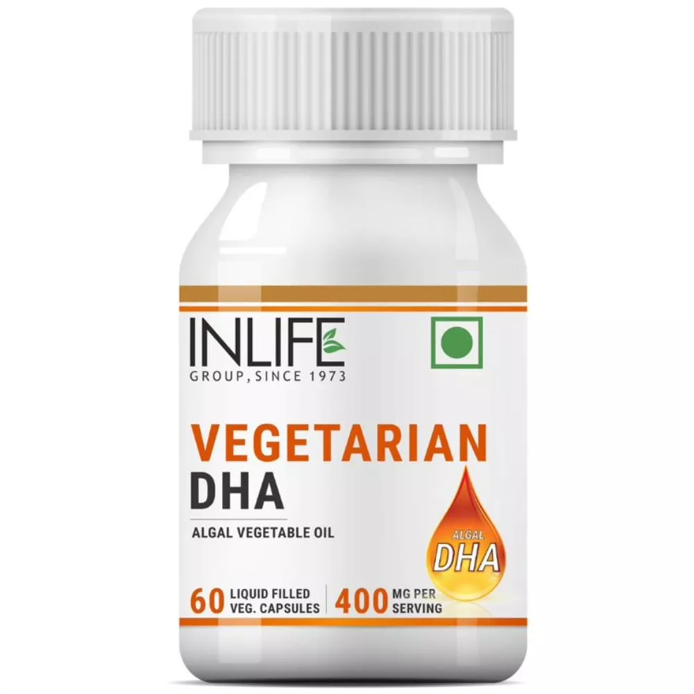 Inlife Vegetarian DHA Algal Vegetable Oil Capsules (60caps) | Buy on  Healthmug