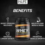 Inlife Whey Protein Isolate Concentrate & Hydrolysate Powder Vanilla (400g)