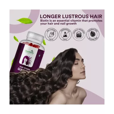 Simply Herbal Hair Vitamin Biotin Gummies (30pcs) | Buy on Healthmug
