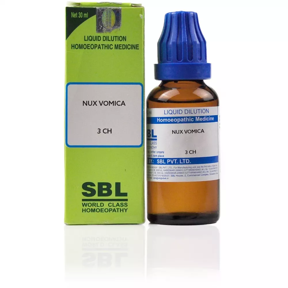 SBL Nux Vomica Dilution Toutes Puissances (30ml) & (10ml)| vente Puissance au choix