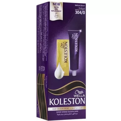 Buy Wella Koleston Hair Color Cream 304/0 Medium Brown Online - 32% Off! |  