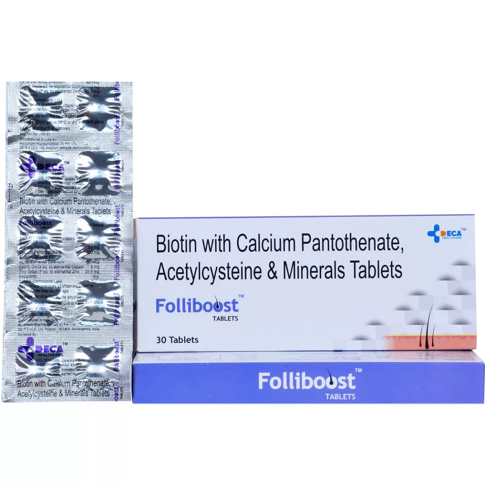 Buy Folliboost Hair Treatment Tablets Medicines - 5% Off! 